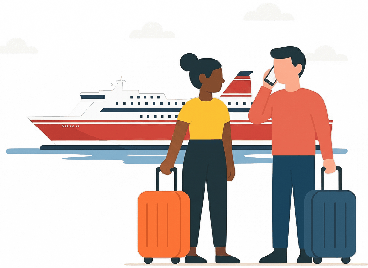Illustrazione contatto - Deposito bagagli Ajaccio