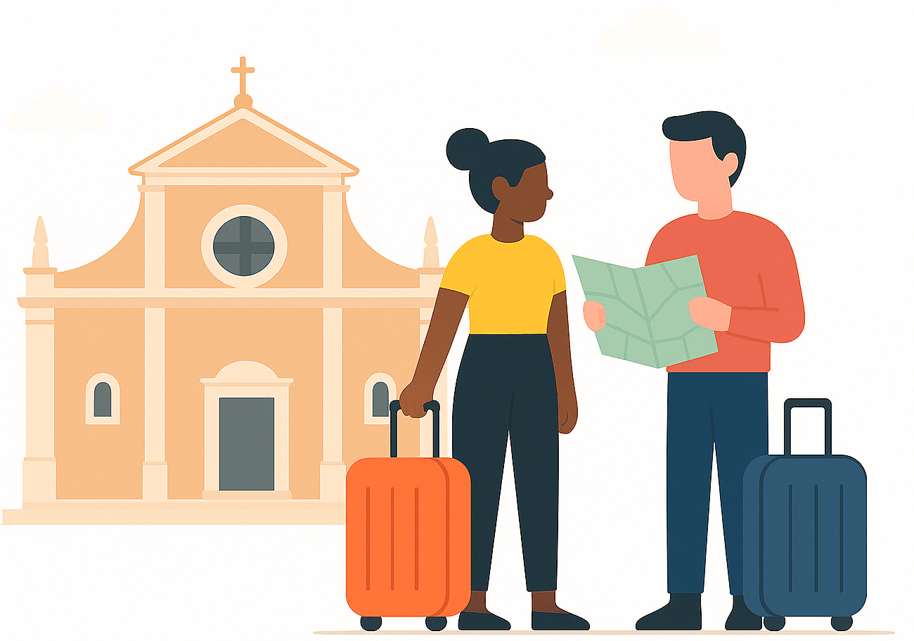 Illustrazione come trovarci - Deposito bagagli Ajaccio